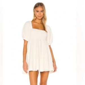 Free People puff sleeve mini